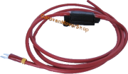 Enduro 90818 80A cable de batería  rojo con portafusibles y fusible (0,21 kg)<BR>Para EM104, EM103, EM203, EM303, EM304, EM305, EM303a, EM405 Smart, EM303a+, EM303+, EM304 Smart, EM505, EM505FL, EM305+, Ranger S21 
